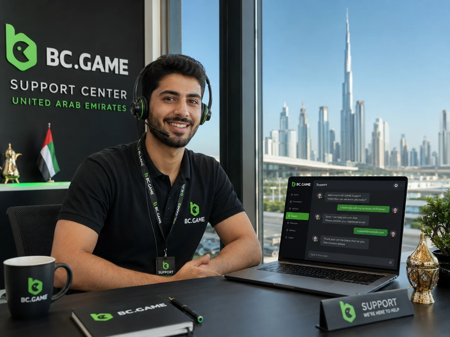 دعم BC Game الإمارات